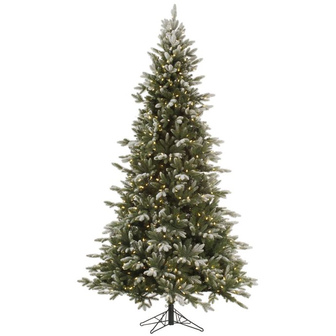 Vickerman Frosted Balsam Fir Pre Lit Christmas Tree With Clear Dura Lit Lights Bed Bath Beyond