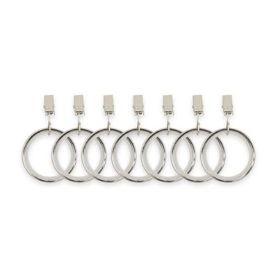 Umbra&reg; Cappa Clip Rings in Polished Silver (Set of 7)