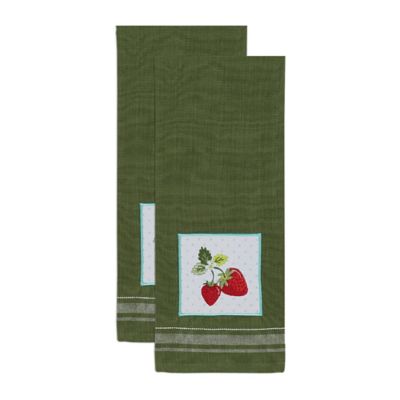 strawberry kitchen towels