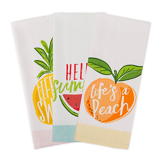 Alternate image 1 for Hello Summer Kitchen Towels (Set of 3)