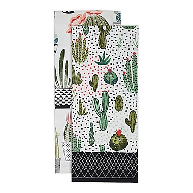 Urban Oasis Cactus Kitchen Towels (Set of 2). View a larger version of this product image.