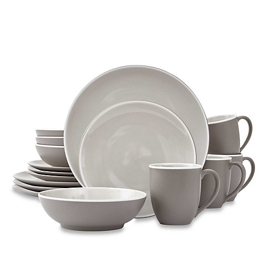 Alternate image 1 for Noritake® ColorTrio 16-Piece Coupe Dinnerware Set in Clay