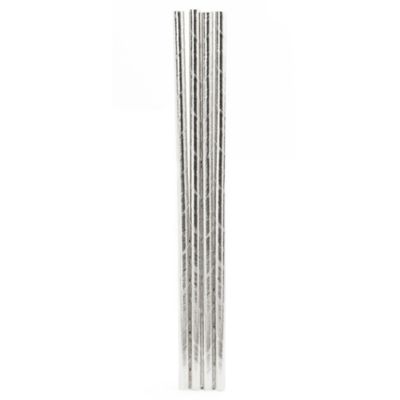 Kikkerland&reg; 144-Pack Paper Straws in Silver