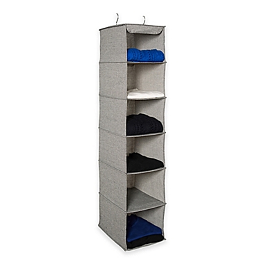 ORG&trade; Arrow Weave 6-Shelf Sweater Organizer in Grey. View a larger version of this product image.