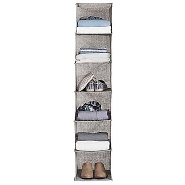 ORG&trade; Arrow Weave 6-Shelf Sweater Organizer in Grey. View a larger version of this product image.