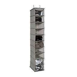 ORG™ Arrow Weave 10-Shelf Deluxe Clothing and Shoe Organizer in Grey