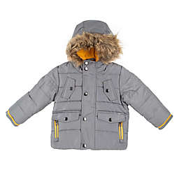 Rothschild Kids Size 12M Hooded Puffer Parka in Grey
