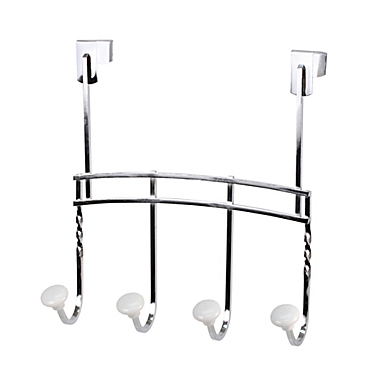 Spectrum&reg; Cambridge Over-the-Door 4-Hook Rack. View a larger version of this product image.