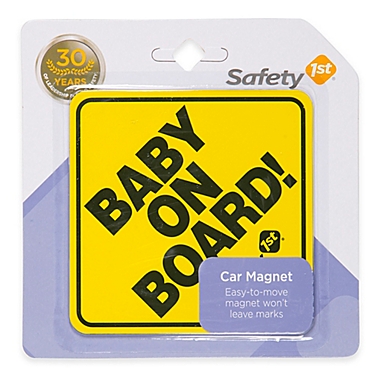 Safety 1st&reg; Baby on Board Sign Car Magnet in Yellow. View a larger version of this product image.