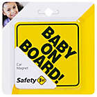 Alternate image 1 for Safety 1st&reg; Baby on Board Sign Car Magnet in Yellow