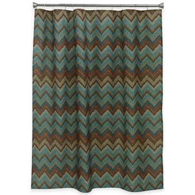 Bacova Sierra Zig Zag 70-Inch x 72-Inch Shower Curtain
