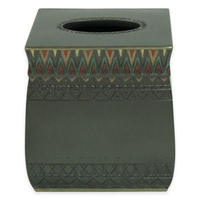 Bacova Sierra Zigzag Boutique Tissue Box Cover
