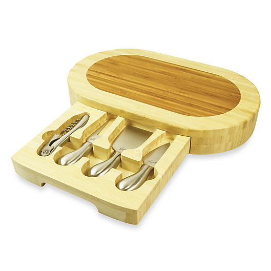 Alternate image 1 for Picnic Time Formaggio Cheese Board and Tools Set