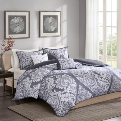 Regency Heights Vienna Duvet Cover Set In Grey Bed Bath Beyond