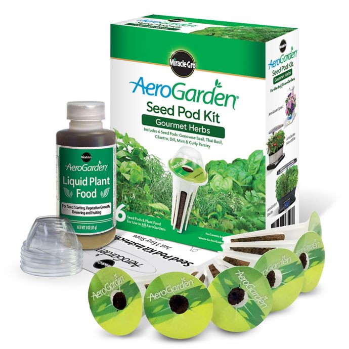 MiracleGro® AeroGarden™ Gourmet Herb Seeds 6Pod Kit Bed Bath and