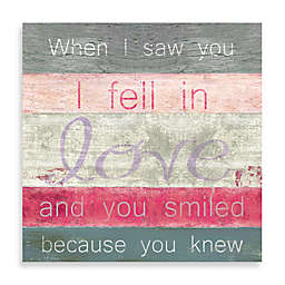 Striped Inspirational "When You Knew" Canvas Wall Art