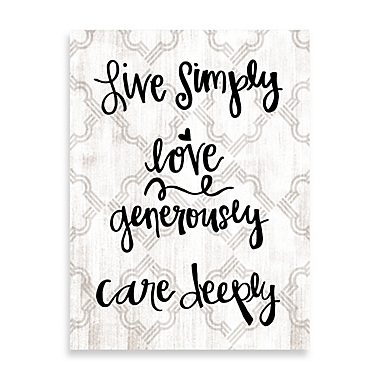 Moroccan Live, Love, Care 16-Inch x 20-Inch Canvas Wall Art. View a larger version of this product image.