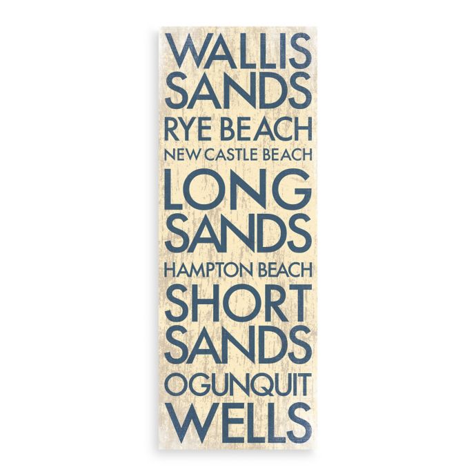 Southwest Maine Landmark Typography Canvas Wall Art Bed Bath Beyond