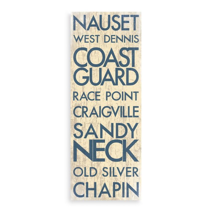 Cape Cod Landmark Typography Canvas Wall Art Bed Bath Beyond