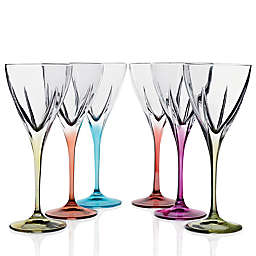 Lorren Home Trends Fusion Water Goblets in Multi (Set of 6)