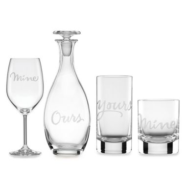 kate spade new york Two of a Kind™ Mine & Yours Wine & Bar Collection | Bed  Bath & Beyond
