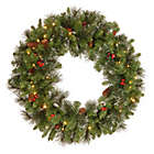 Alternate image 0 for National Tree Company Crestwood Spruce Christmas Wreath with Warm LED Lights