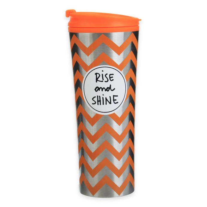 12 Oz Rise And Shine Stainless Steel Travel Mug Bed Bath Beyond