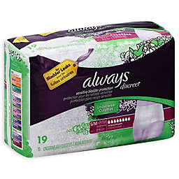 Always® Discreet 19-Count Small/Medium Maximum Underwear for Incontinence