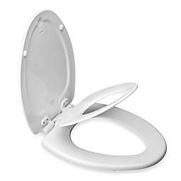 Mayfair® Round White NextStep® Child/Adult Toilet Seat with Magnet and Whisper Close