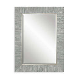 Uttermost 28-Inch x 38-Inch Belaya Rectangular Wood Mirror in Grey/Silver