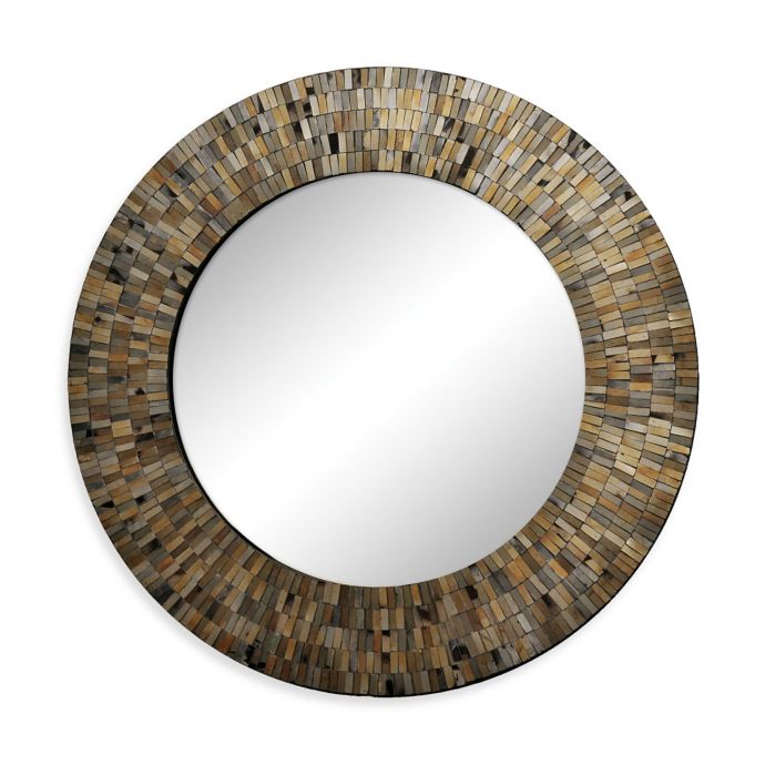 RenWil 24Inch Aventurine Round Mirror Bed Bath and Beyond Canada