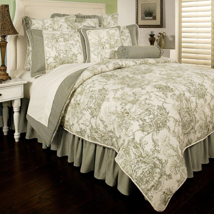 sage green comforter