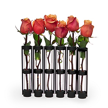 Danya B. Six-Tube Hinged Vases on Ring Stands. View a larger version of this product image.