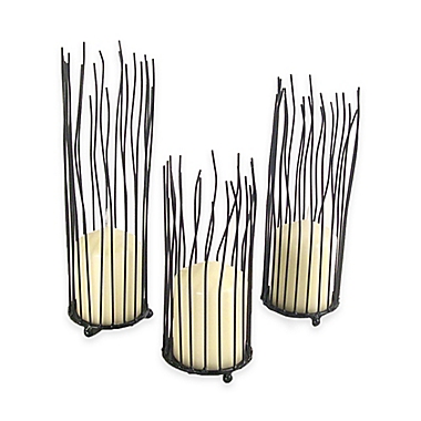 Danya B&trade; Willow Iron Candle Holder (Set of 3). View a larger version of this product image.