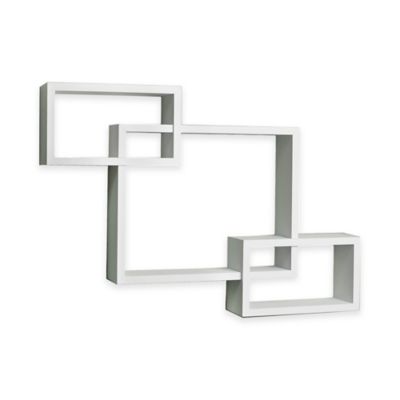 Danya B Intersecting Wall Shelf In, Intersecting Cube Wall Shelves