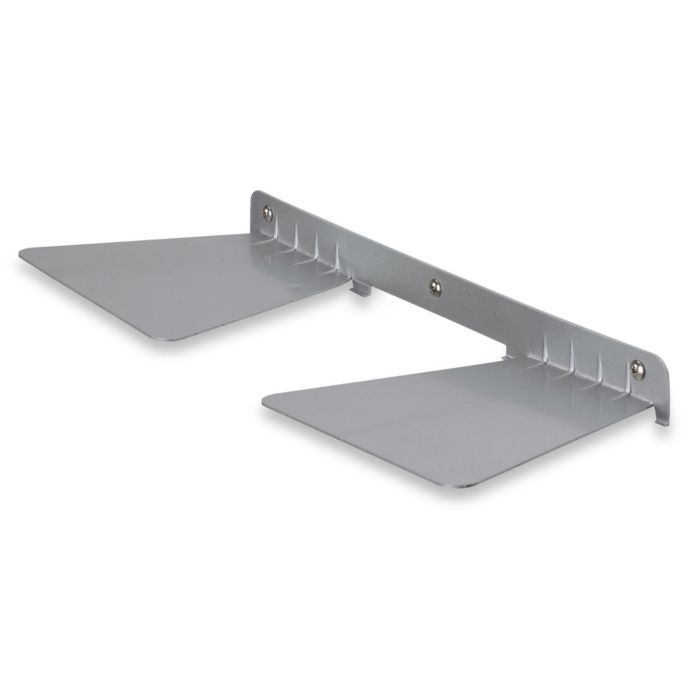 Umbra Concealed 30 Lb Double Floating Shelf In Nickel Bed Bath