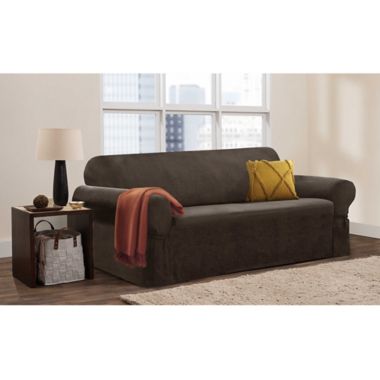 Zenna Home Smart Fit Suede Furniture Slipcover Collection. View a larger version of this product image.