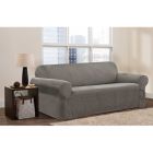 Alternate image 0 for Zenna Home Smart Fit Stretch Suede Sofa Slipcover in Grey