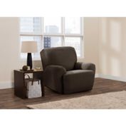 Zenna Home Smart Fit Stretch Suede 4-Piece Recliner Slipcover