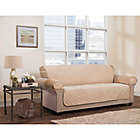 Alternate image 0 for Zenna Home Smart Fit Plush 3-Piece Waterproof Sofa Cover in Sand