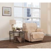 Zenna Home Smart Fit Plush 3-Piece Waterproof Recliner Cover