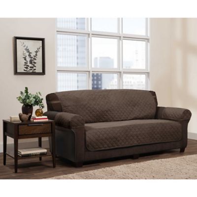 Zenna Home Smart Fit Reversible Faux Suede Furniture Cover Collection