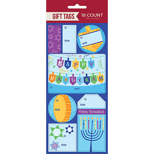Alternate image 1 for Hanukkah Gift Bag Tags (18-Count)