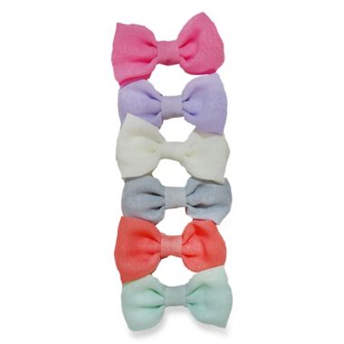 So'Dorable 6-Piece Mini Bow Hair Clips. View a larger version of this product image.