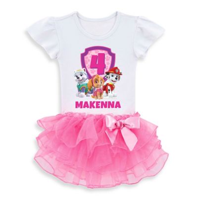 paw patrol birthday tutu set