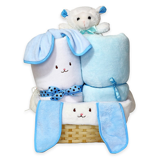 Personalised Teddy Bear Baby Comforter Snuggle Blanket Gift Newborn Intial 