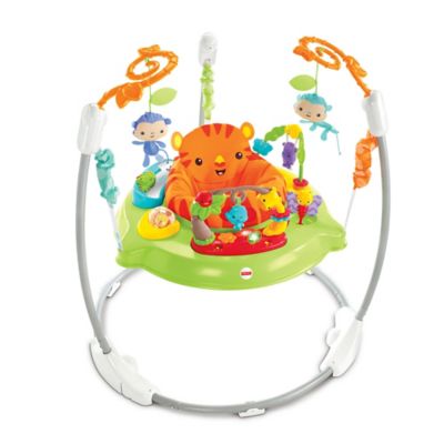 Mattel luz sonido de bebé skip de la diversión juego de precio Fisher rainforest Jumperoo 