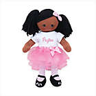 Alternate image 0 for Brown Skin Personalized Ballerina Doll with Tutu and Bow in Pink/White