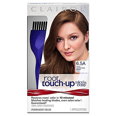 Clairol&reg; Nice&lsquo;n Easy Root Touch-Up Permanent Hair Color in 6.5A Lightest Cool Brown. View a larger version of this product image.