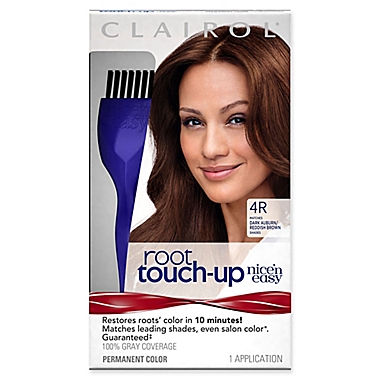 Clairol® Nice'n Easy Root Touch-Up Permanent Hair Color in 4R Dark Auburn |  Bed Bath & Beyond